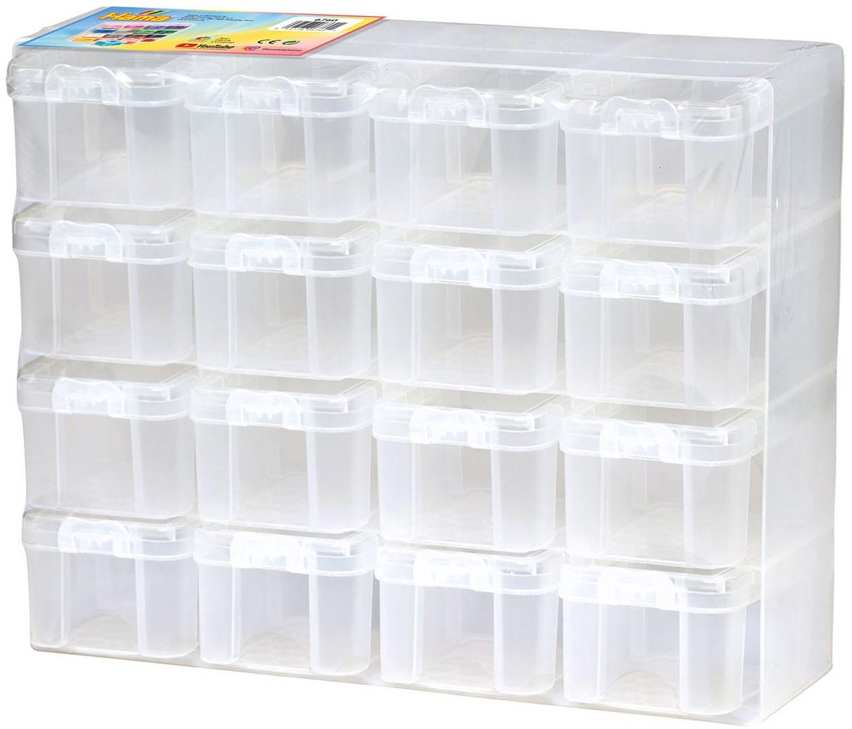 Hama Iron Perlen Storage Box Set mit 16 Speicherboxen