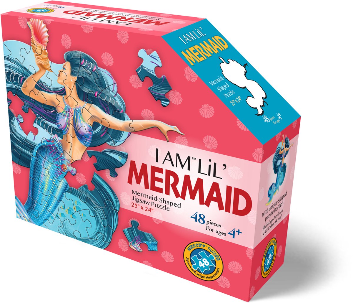 Mad Capp Puzzle Meerjungfrau Fantasy 48 Teile aus Pappe für Kinder.