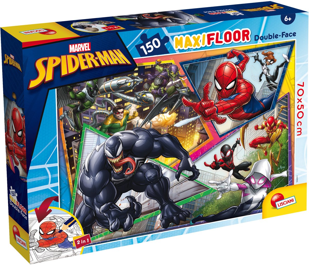 Lisciani Marvel Puzzle Double Face Maxifloor 150