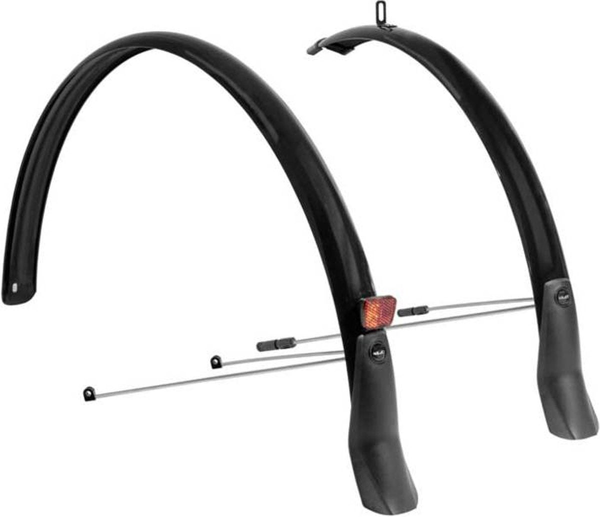 XLC MG-F05 Schutzblech-Citybike-Set – 28 Zoll 46 mm – PVC – passend für City-Tourenrad