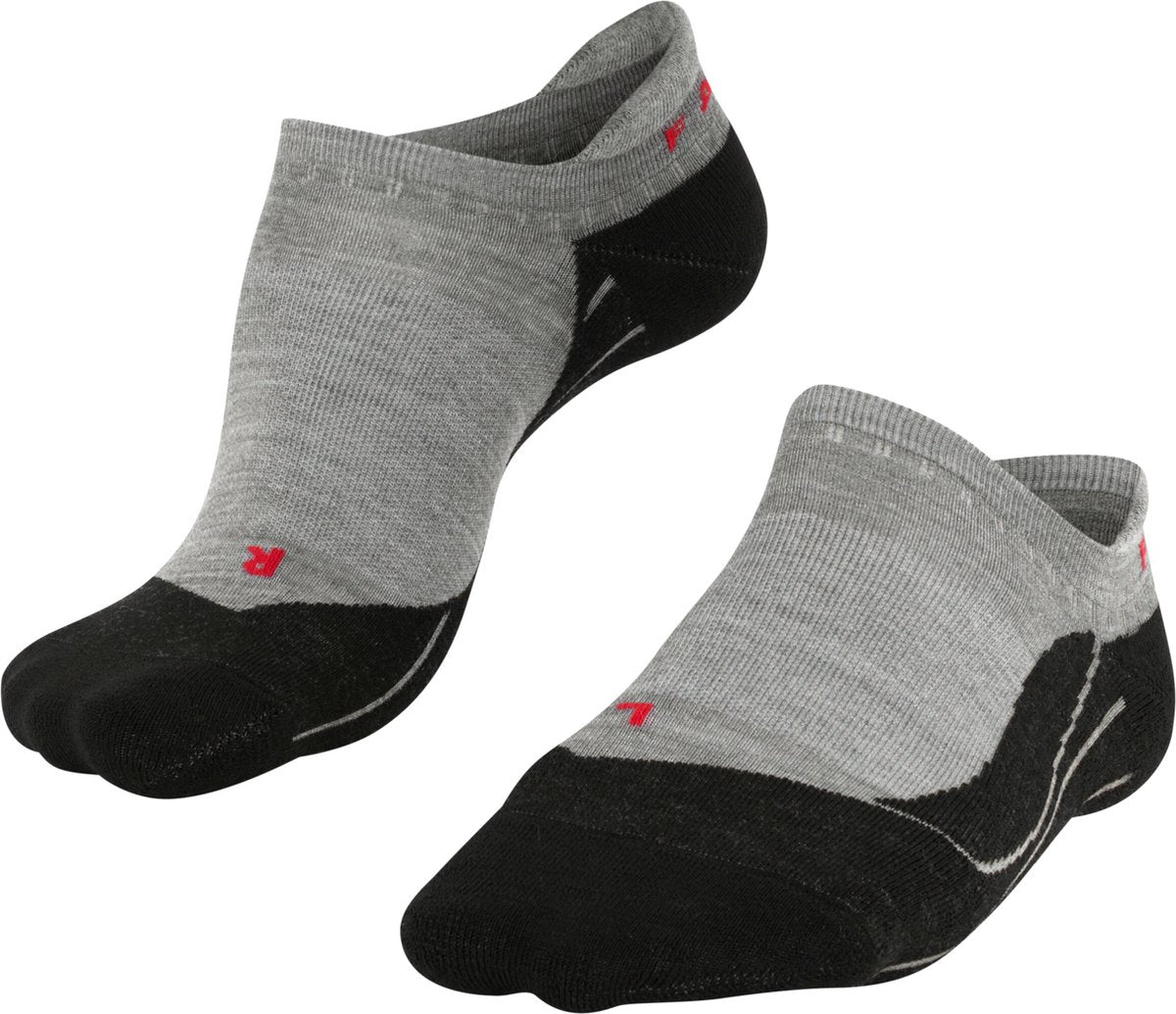 Falke TK5 Invisible Anti-Blister Wandersocken aus dünnem Woll-Funktionsmaterial Damen Grau – Größe 37-38