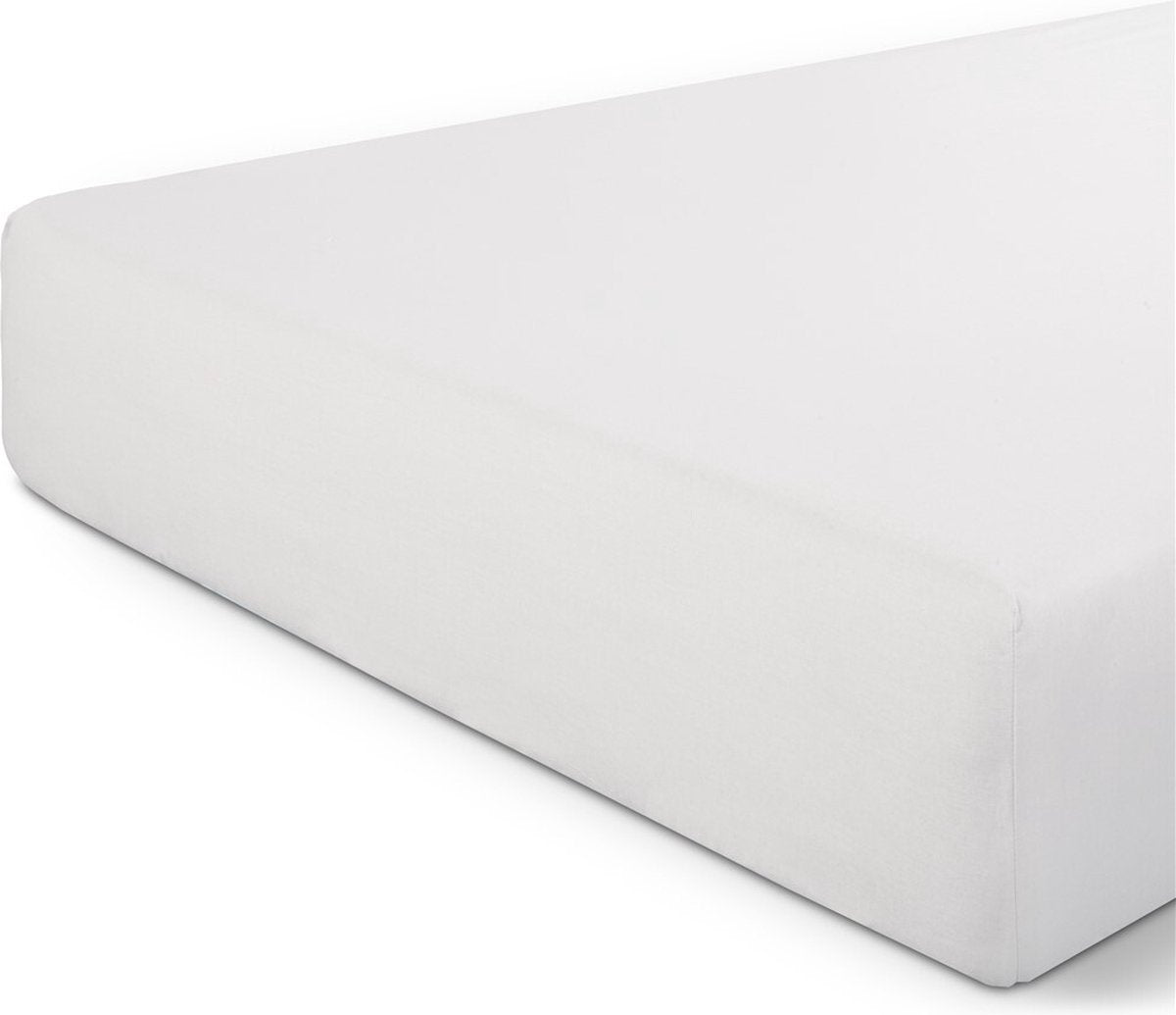Dindi home dindi hoeslaken basic beauty - 180x200 - 100% katoen - wit