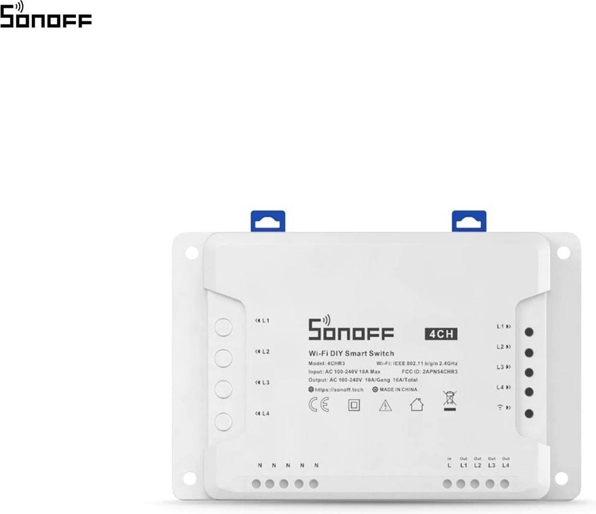 Sonoff – 4chr3 – 4-Gang-Smart-Schalter – intelligenter WLAN-Schalter