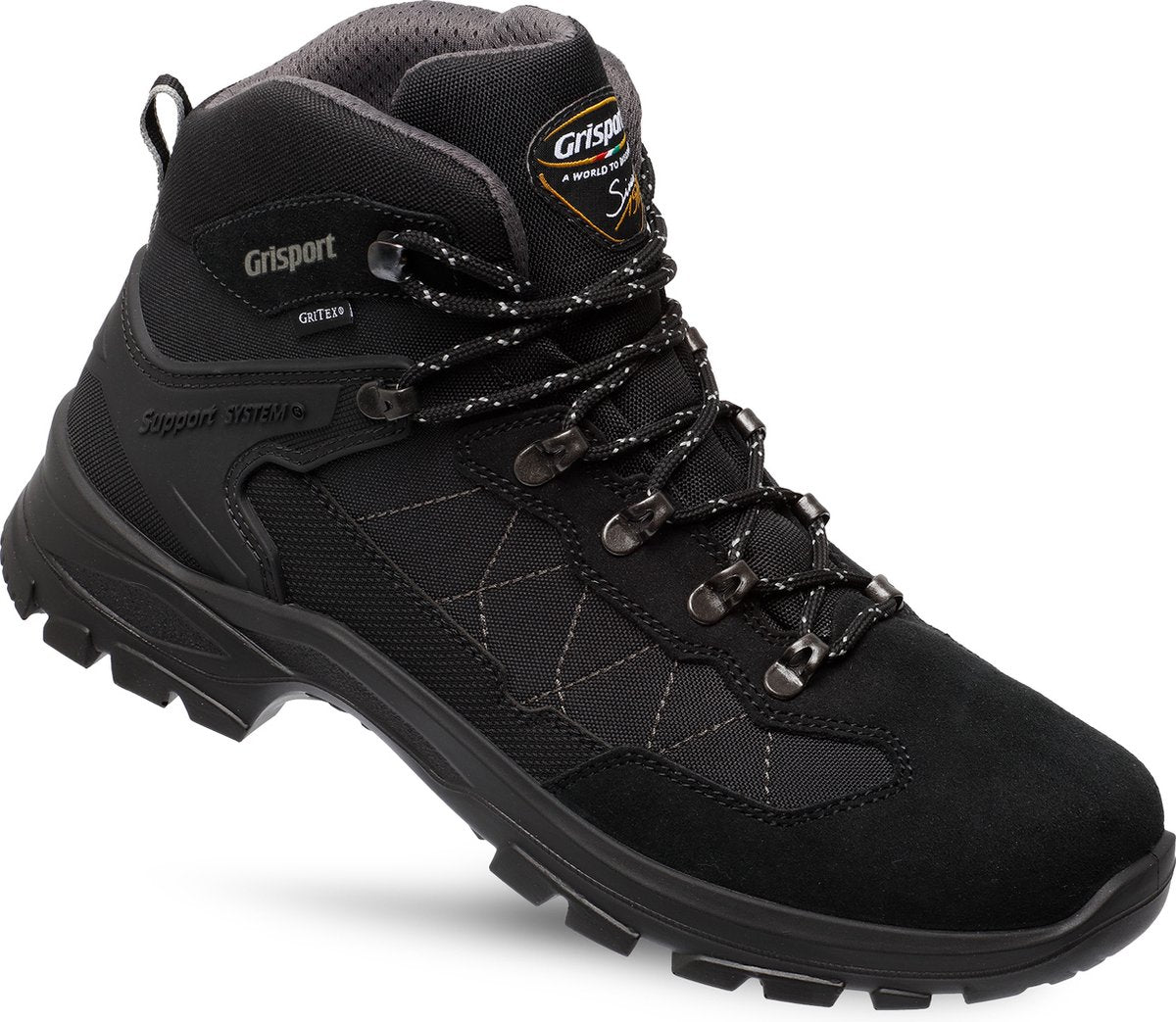 Grisport scout mid unisex wandelschoenen - black