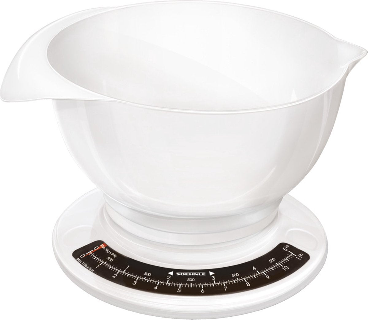 Soehnle Küchenwaage Culina Pro - Analog - bis 5 kg - Weiß