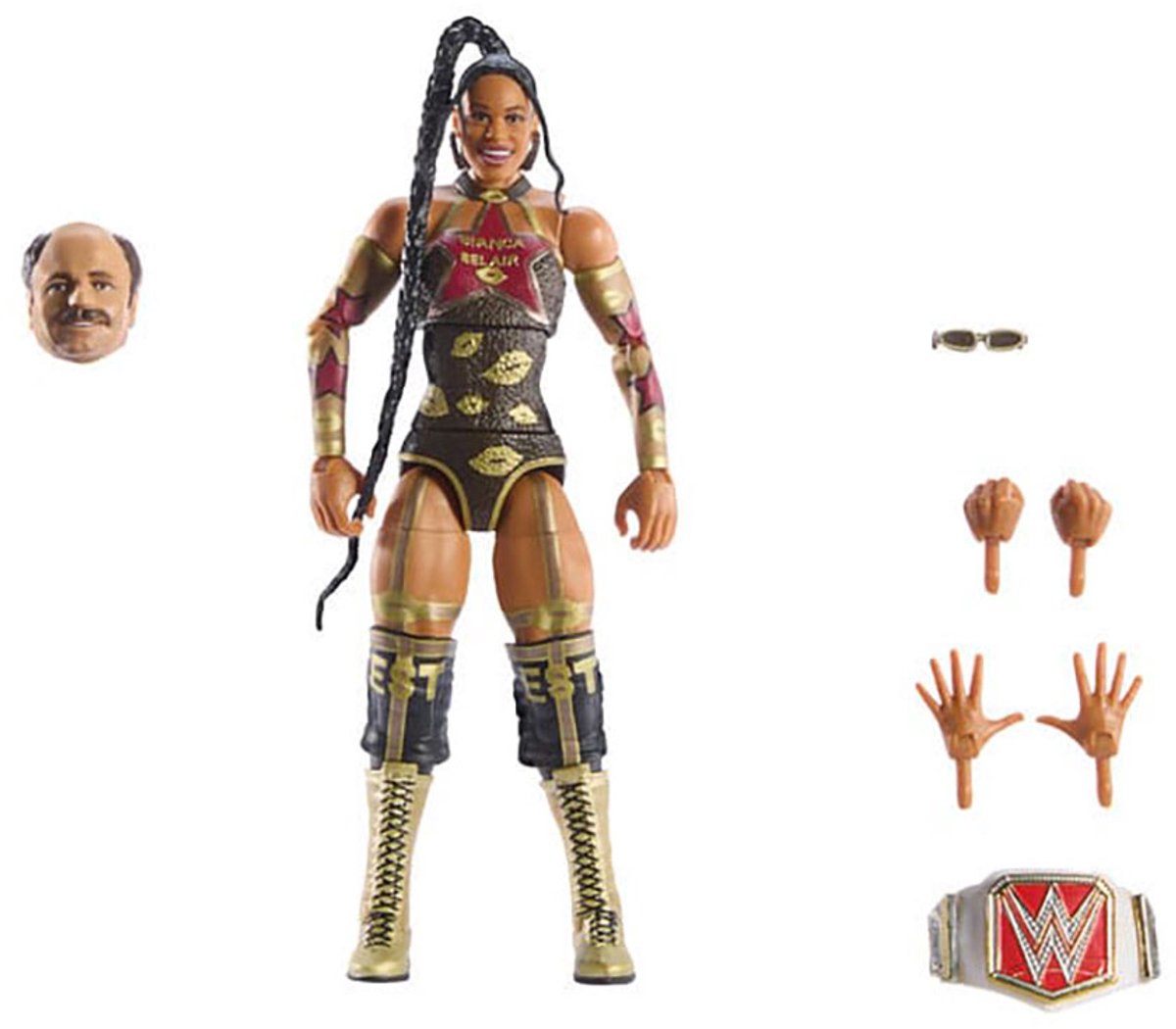 Mattel WWE Wrestlemania Elite Collection Actionfigur Bianca Belair 15 cm Actionfigur