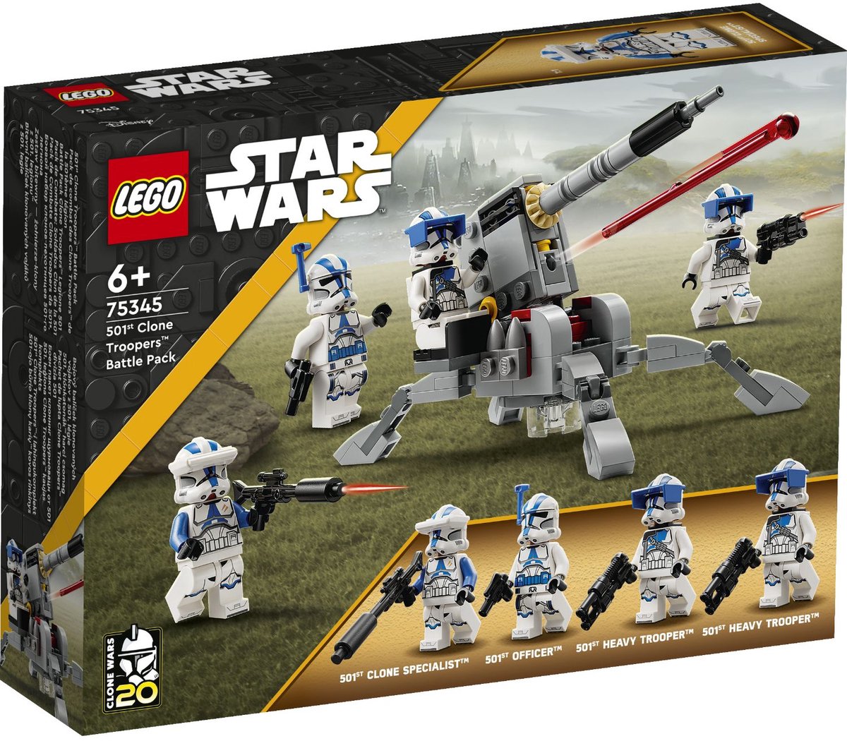 Lego Star Wars 501st Clone Troopers Battle Pack Bauspielzeug mit Minifiguren – 75345