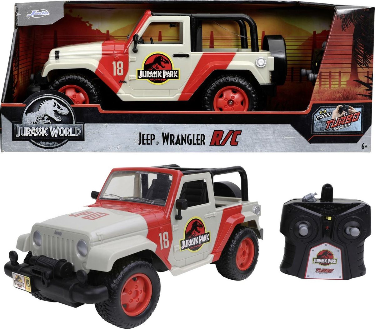 Jada Toys – Jurassic World – Park RC Jeep Wrangler – 1:16