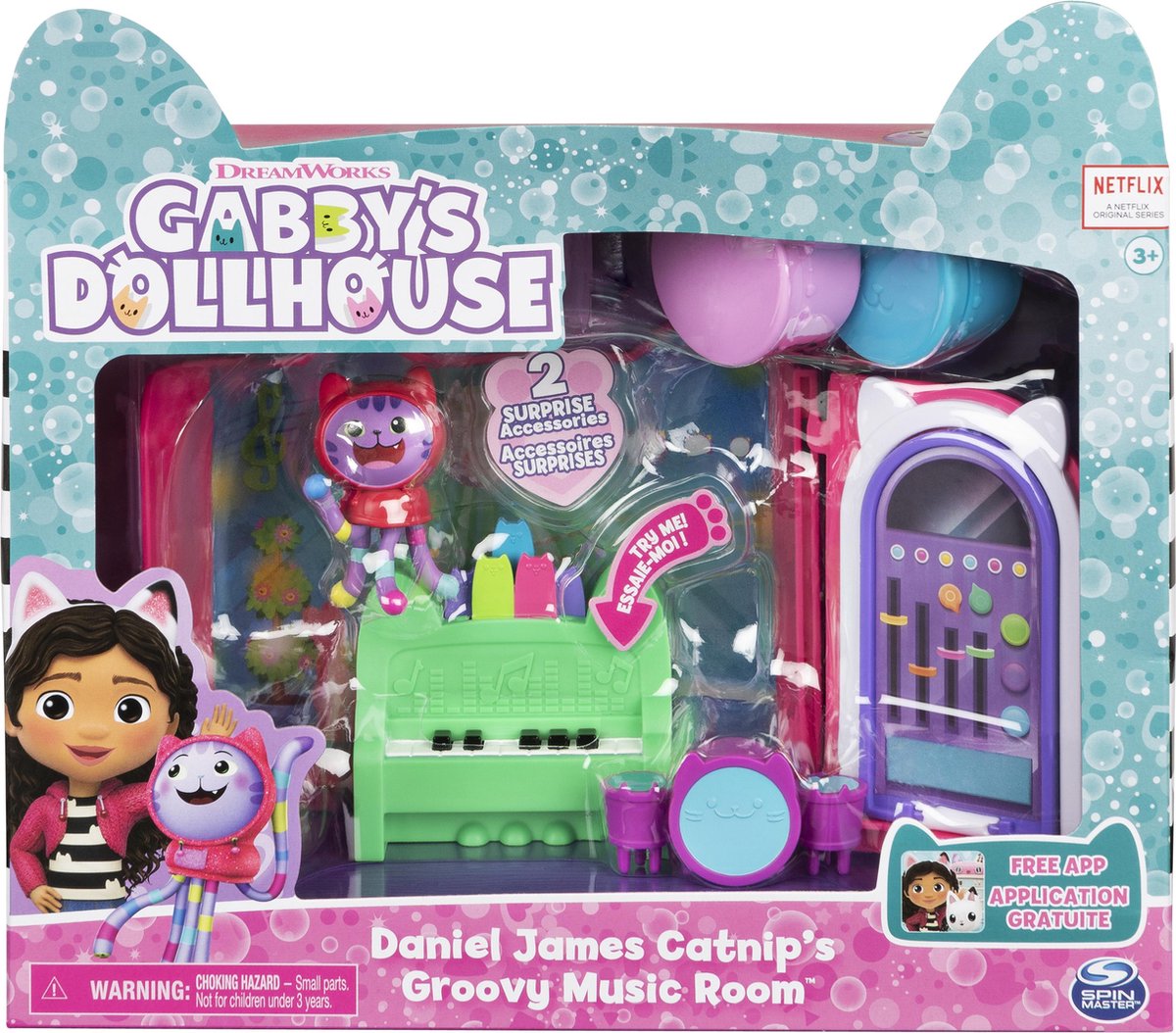 Gabby's Dollhouse – Spielset „DJ Catnip Music Room“.