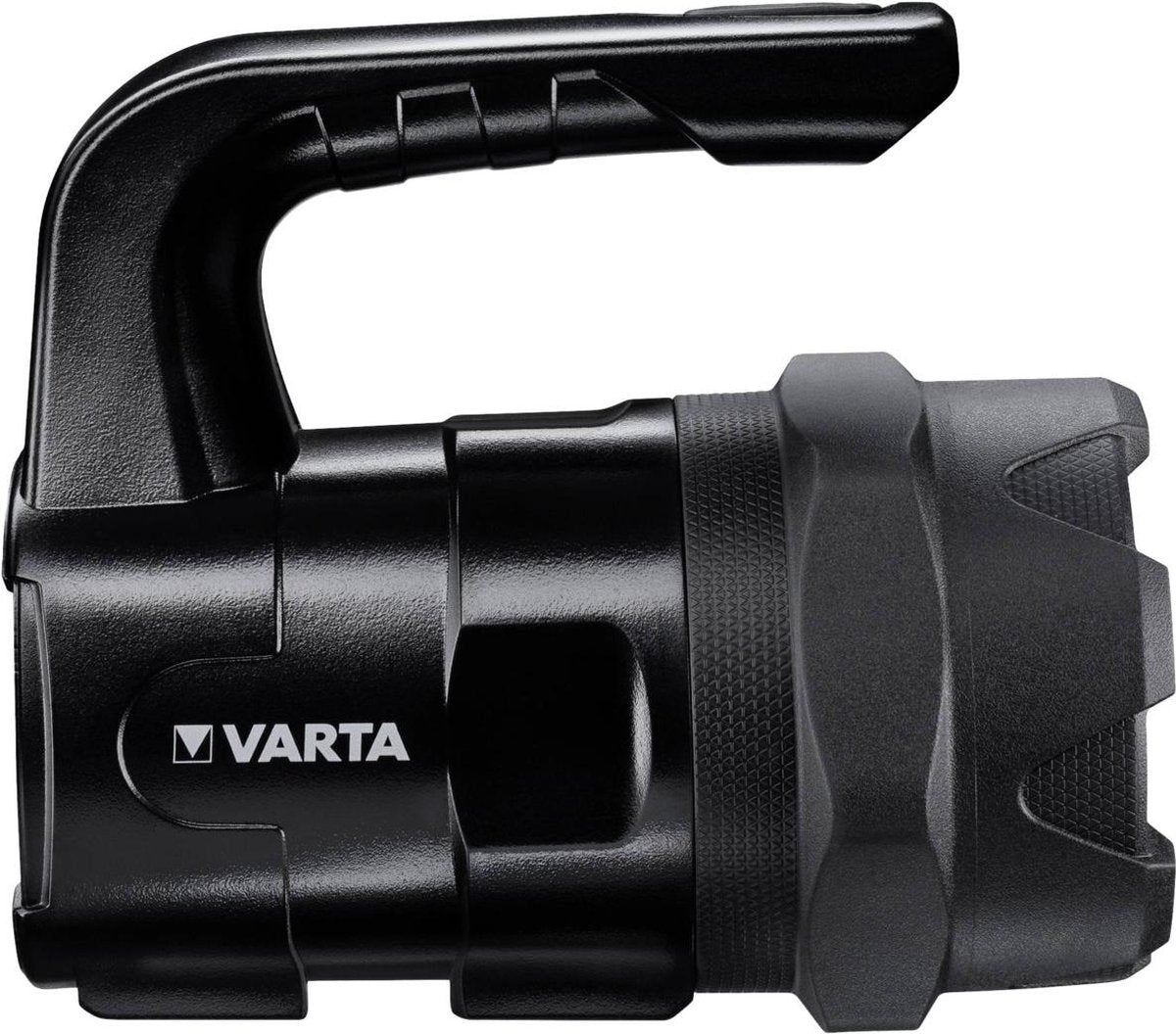 Varta Indestructible BL20 Pro Taschenlampe – 400 Lumen – 400 Meter Leuchtweite – inklusive 6x AA-Batterien – IP54 spritzwassergeschützt – sturzsicher bis zu 4 Meter