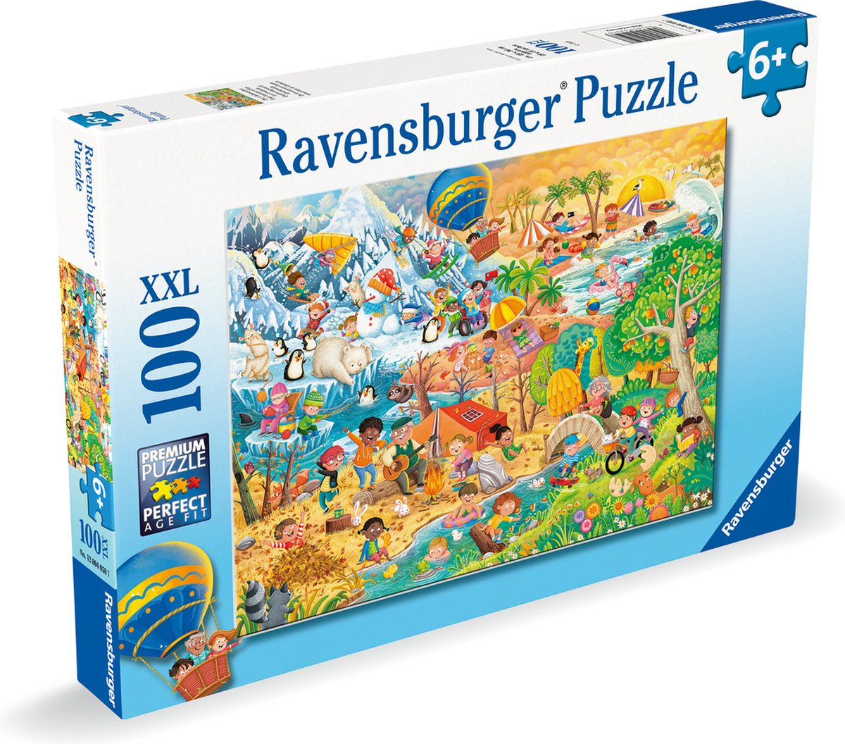 Ravensburger Puzzle XXL Vier Jahreszeiten, 100 Teile.