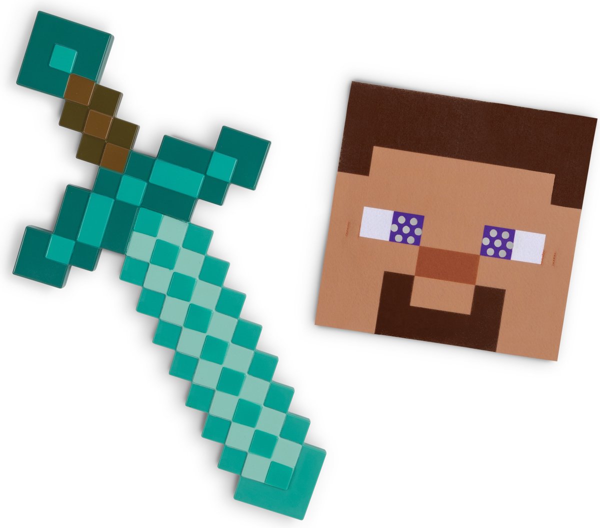 Minecraft-Schwert- und Maskenset komplett