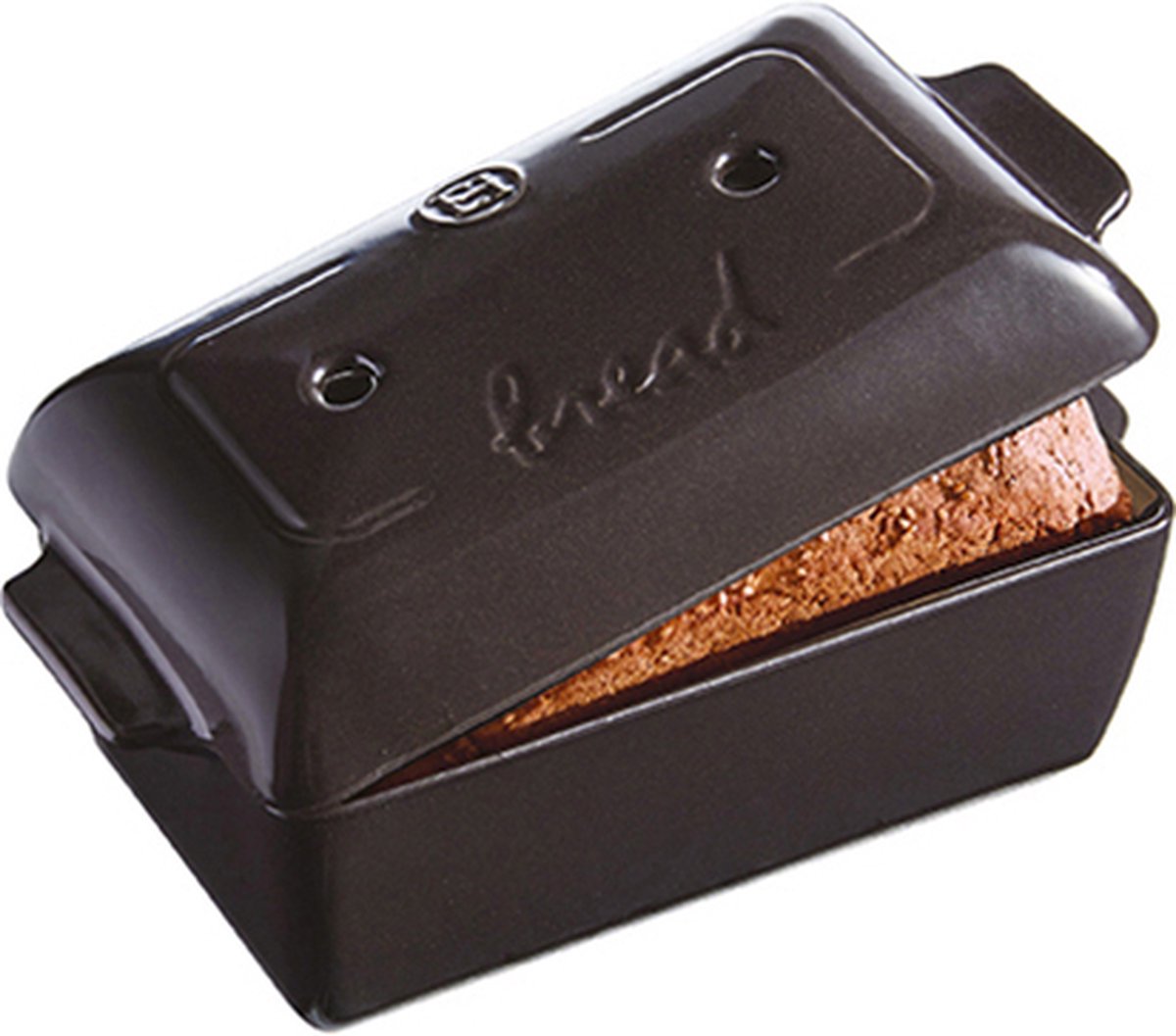 Emile Henry Brotbackform E-Box – 240 x 150 mm – Fusain