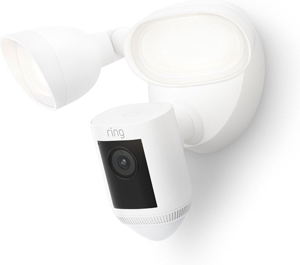 Ring Floodlight Cam Wired Pro – IP-Überwachungskamera – für den Außenbereich – mit Scheinwerfern – Weiß