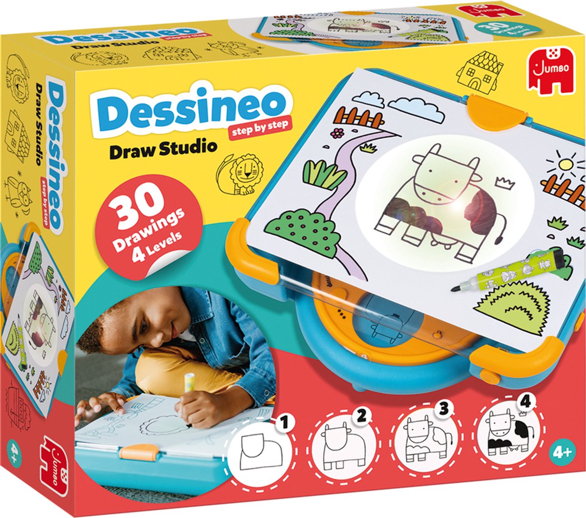 Jumbo - dessineo - Zeichnen lernen - ab 4 Jahren - Hobbypaket