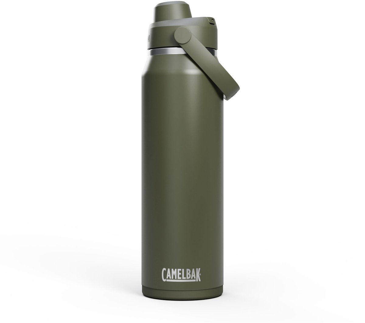 Camelbak Thrive Chug Trinkflasche – 1 l – Edelstahl – mit Schraubverschluss – Isolierwasserflasche – grün