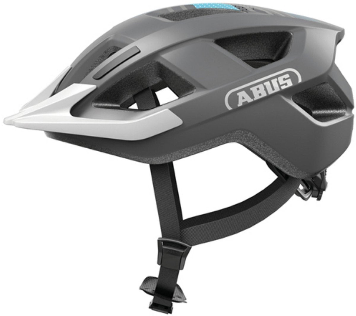 Abus Helm Aduro 3.0 LED Race grau L 58-62cm