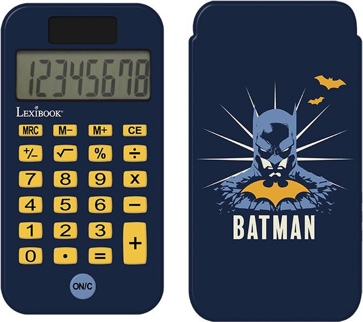 Lexibook Batman 8-stelliger Taschenrechner mit Schutzhülle