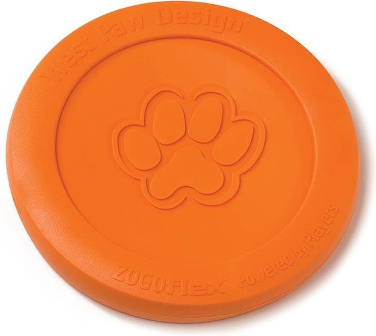West Paw zogoflex zisc – flexibles Hundefrisbee – robust – orange – klein – 17 cm