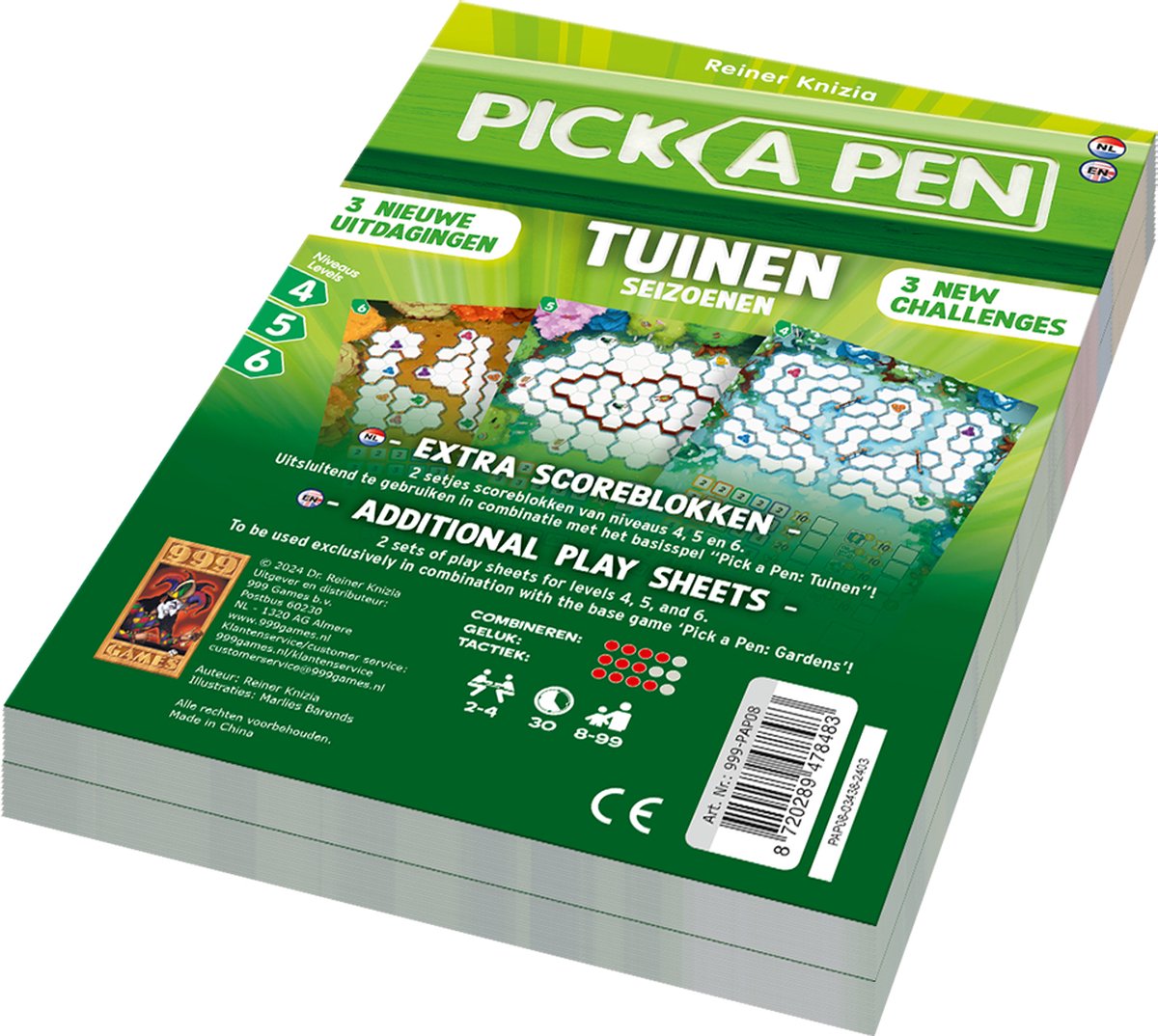 999 Games 999 Games Pick a Pen Gardens: Seasons Level 4,5,6 Punkteblöcke, 2 Stk.