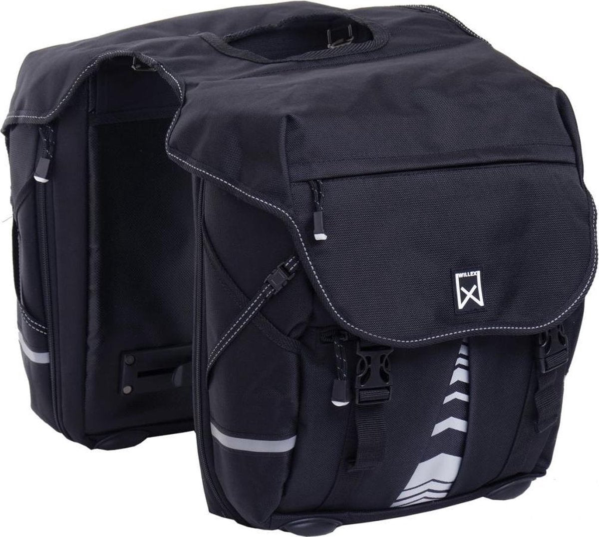 Willex Gepäcktasche 1200 – Doppelte Fahrradtasche – 28 Liter – Schwarz