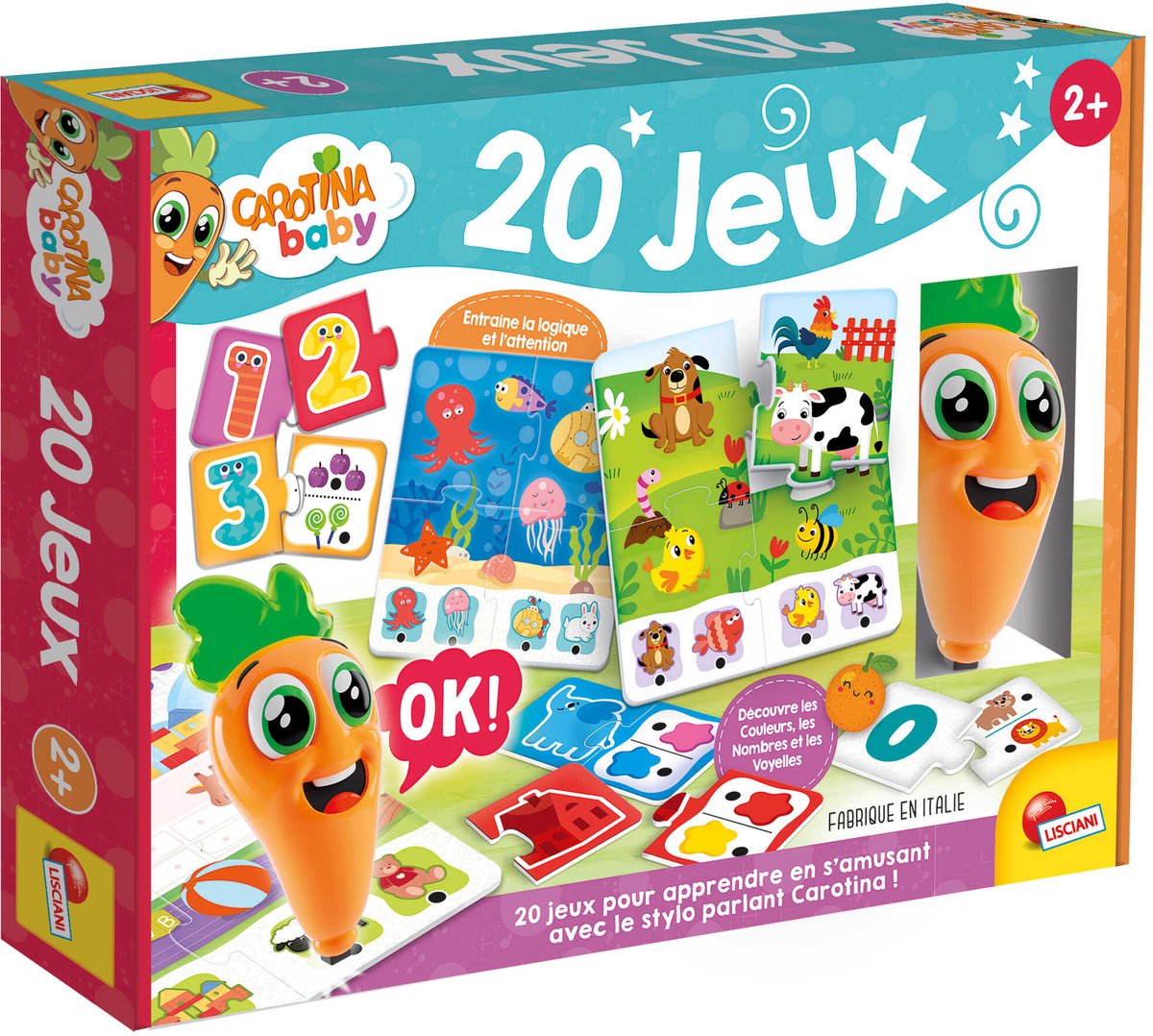 Lisciani carotina baby penna parlante 20 giochi educativi ed. französisch