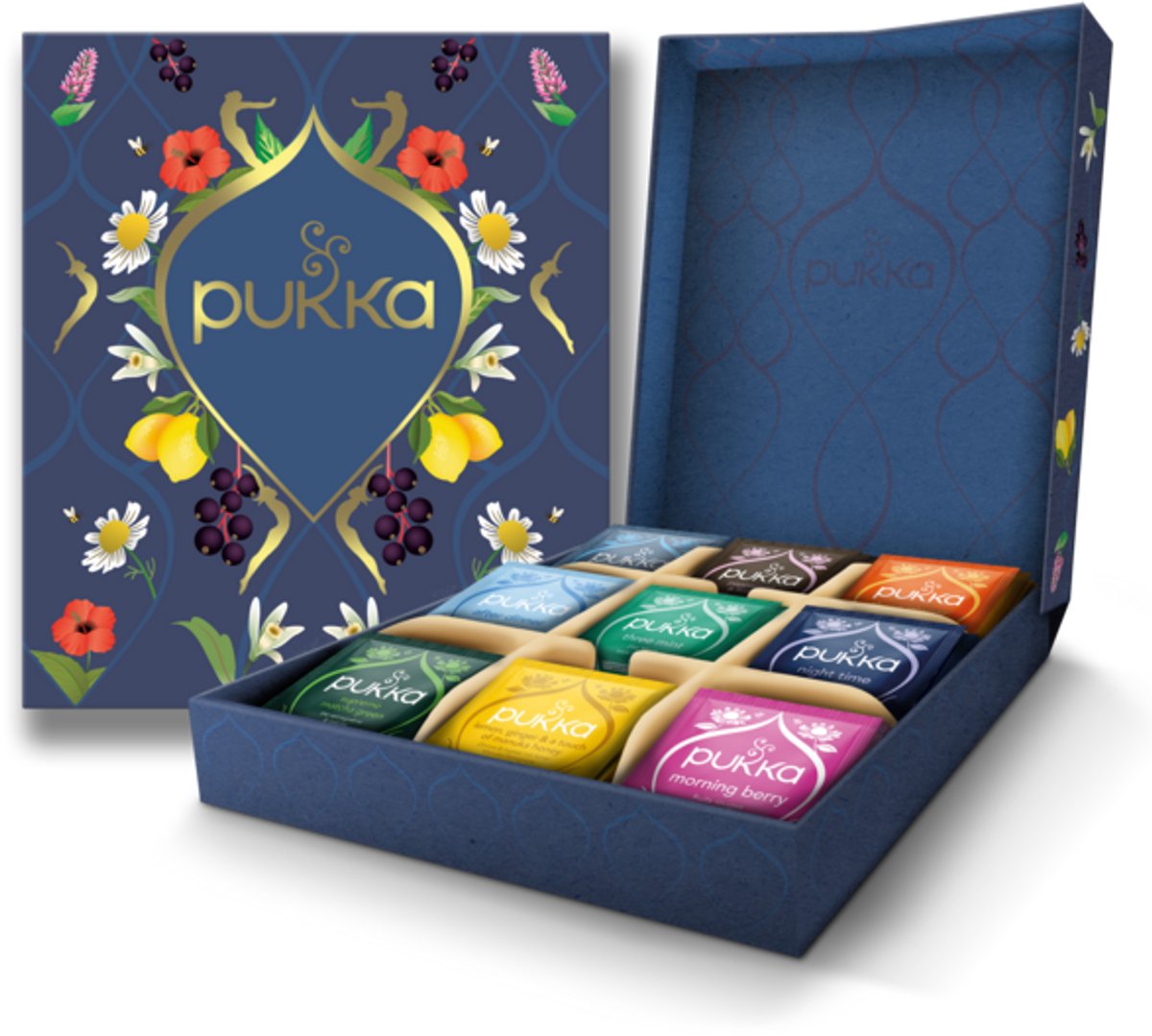 Pukka Tea Hero Collection Box Geschenkset – 45 Teebeutel – Bio-Kräutertee – 9 x 5 Beutel – Geschenkset – Teebox – Tee-Geschenkbox