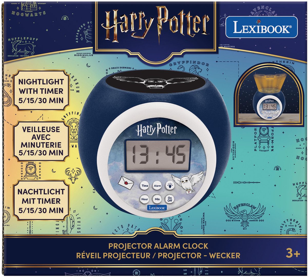 Lexibook Hedwig Projektor-Wecker mit Timer