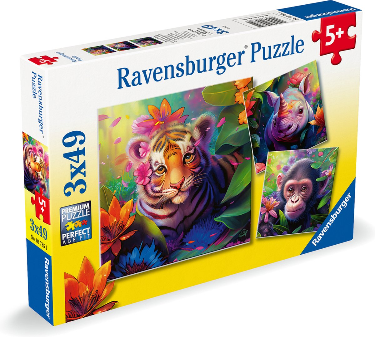 Ravensburger Jungle Babies Jungle, 3x49st.