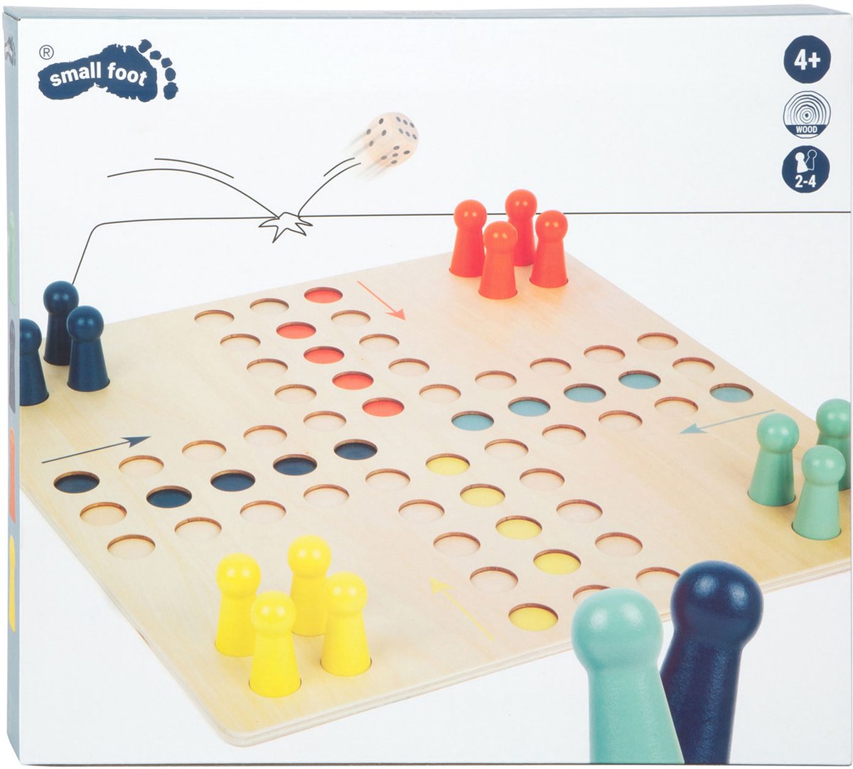 Small Foot - Ludo-Spiel aus Holz XL