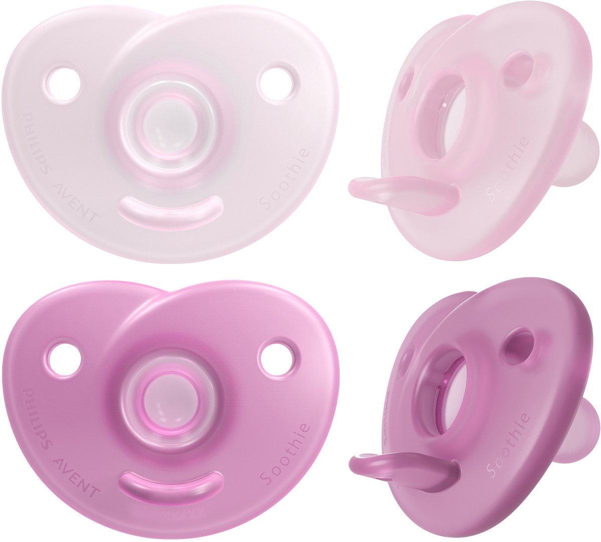 Philips avent soothie hart - 0-6 maanden - 2 stuks - plant-based - roze - scf099 22