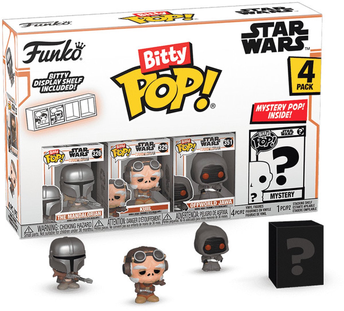 Funko-Pop! bitty – Star Wars 4er-Pack: Mandalorianer