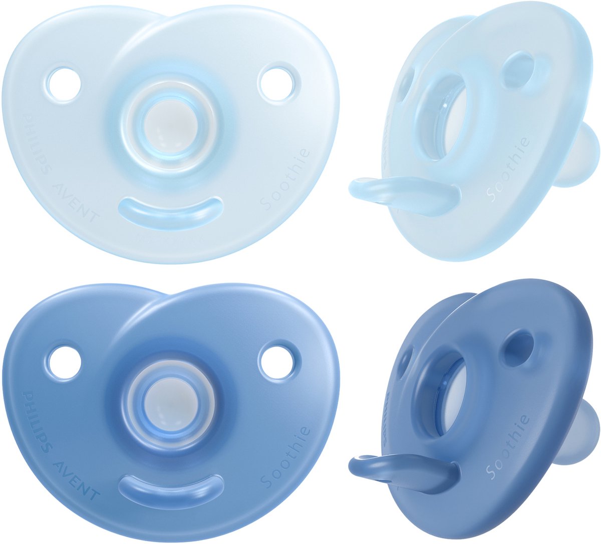 Philips avent soothie hart - 0-6 maanden - 2 stuks - plant-based - blauw - scf099 21