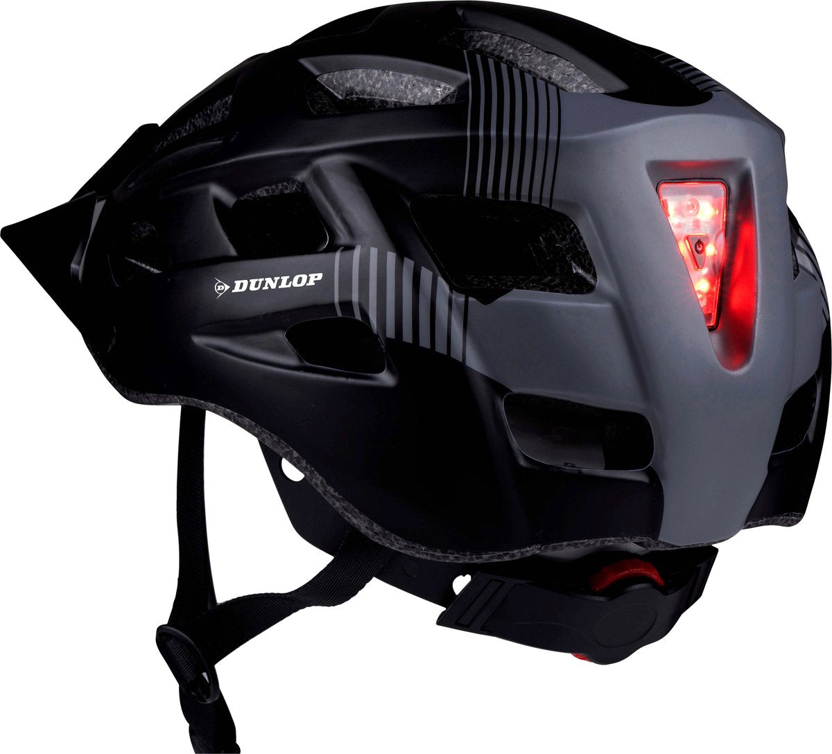 Dunlop Fahrradhelm l mit Visier und LED