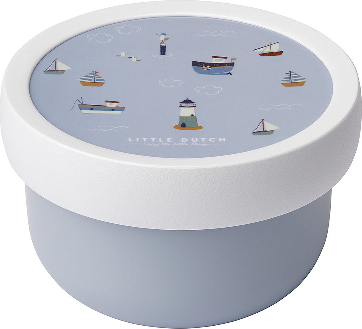 Mepal Campus Obstkiste Sailors Bay 300 ml weiß blau