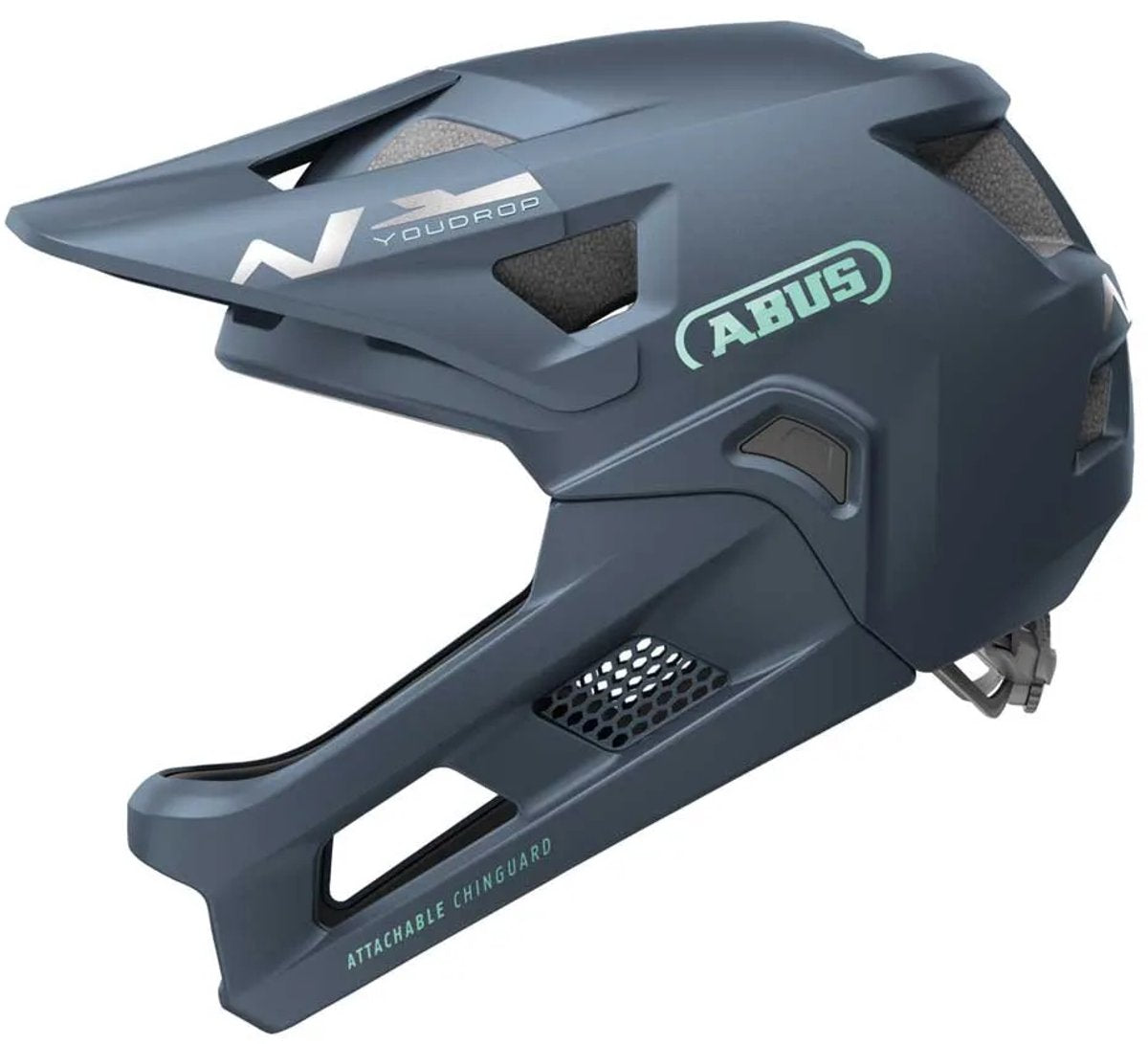 Abus Fahrradhelm youdrop ff midnight blue s - 48-55 cm - blau - für den Einsatz an Kinderfahrrädern geeignet - 430 g