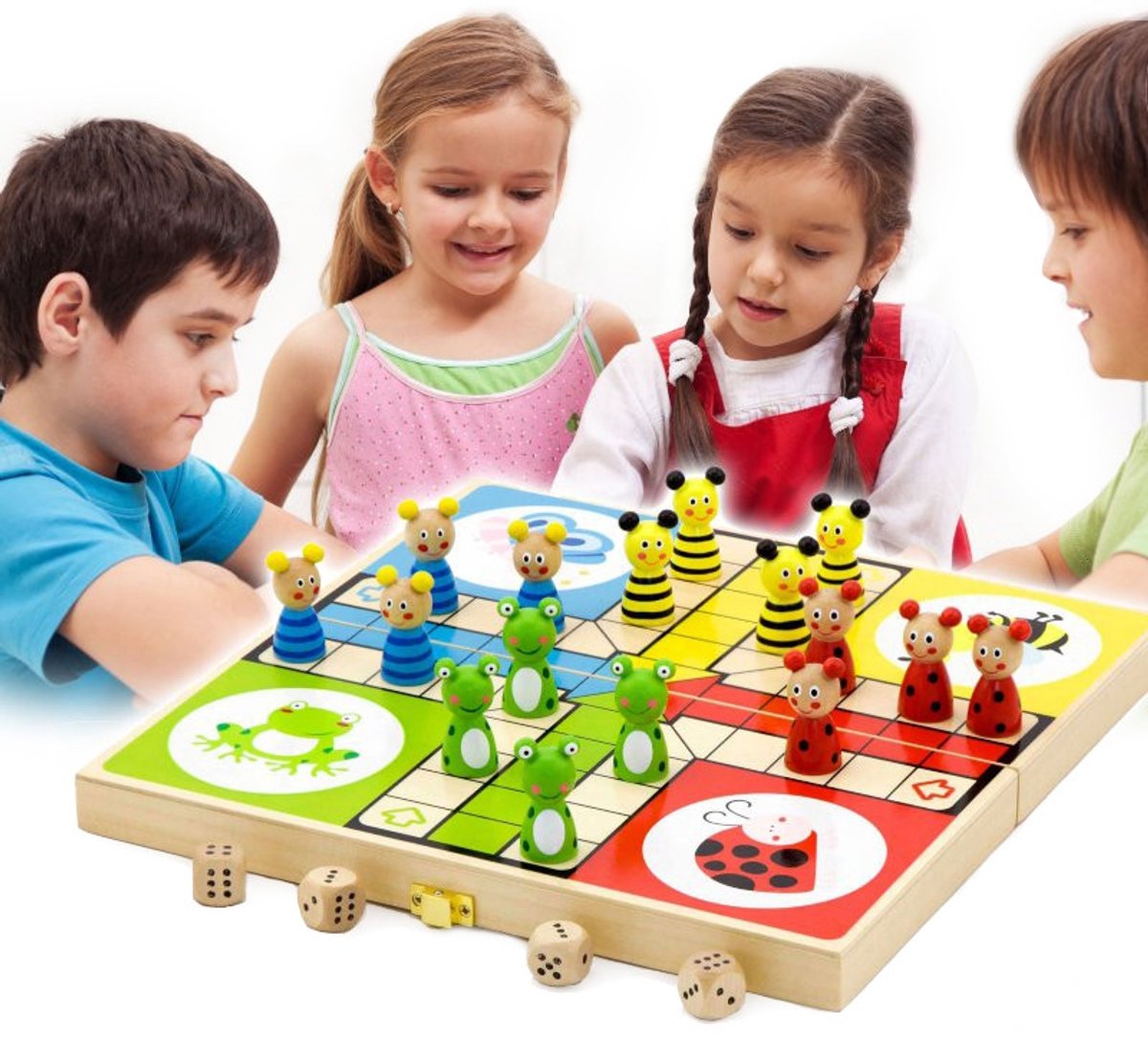 Viga Ludo Tierbrettspiel, 1 Set