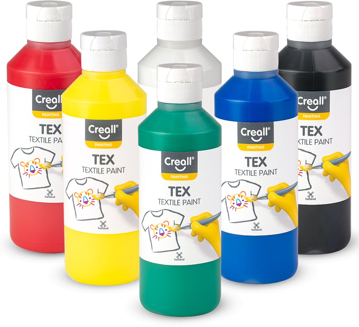 Creall Textilfarbe, 6x250ml