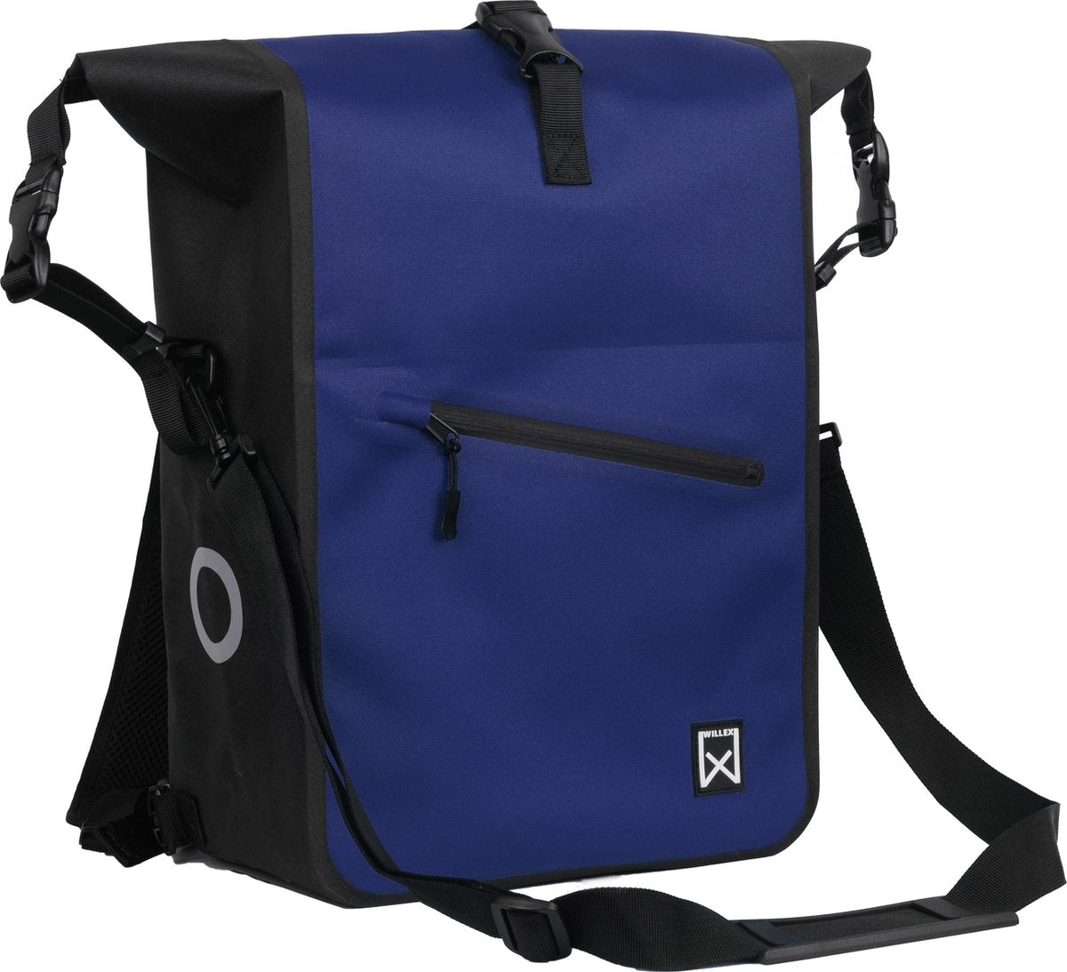 Willex Rucksack-Kombi-Fahrradtasche 100 % wasserdicht blau