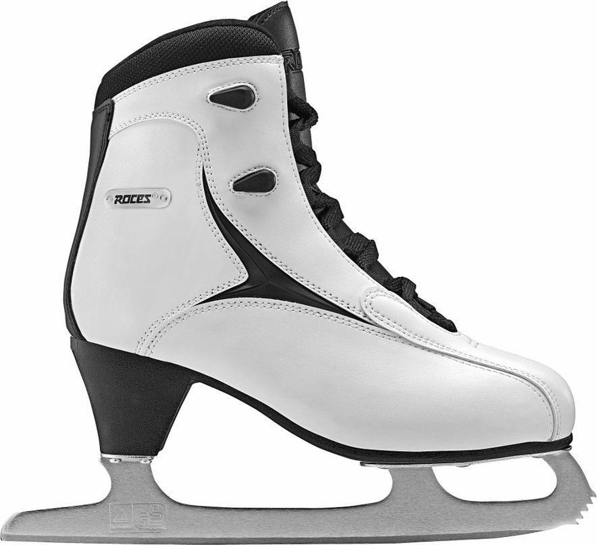 Roces – RFG 1 – Eiskunstlauf-Schlittschuhe – Eislaufen Damen – Weiß – Edelstahl-Eisen, stabile Knöchelstütze – Größe EU 40