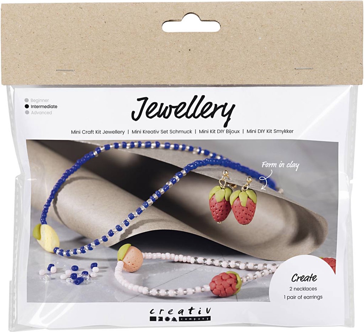 Kreativunternehmen https: www.cchobby.nl mini-hobbyset-jewelry-necklace-and-earrings-royal blue-1-box