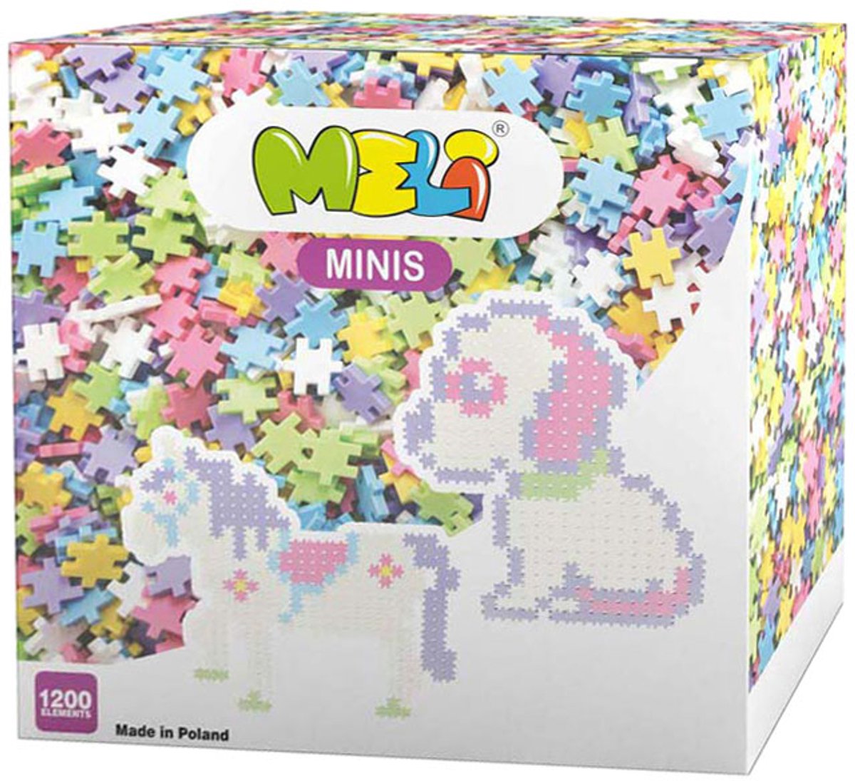 Meli minis Pastellbausteine, 1200 Stk.