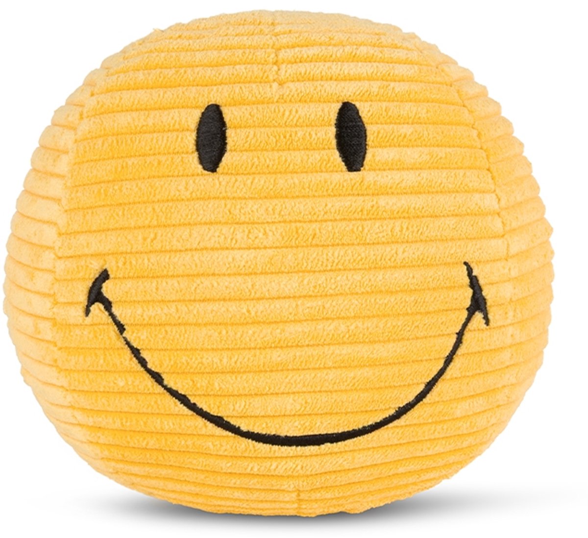 Bon ton toys smiley® - knuffel corduroy geel - 13cm