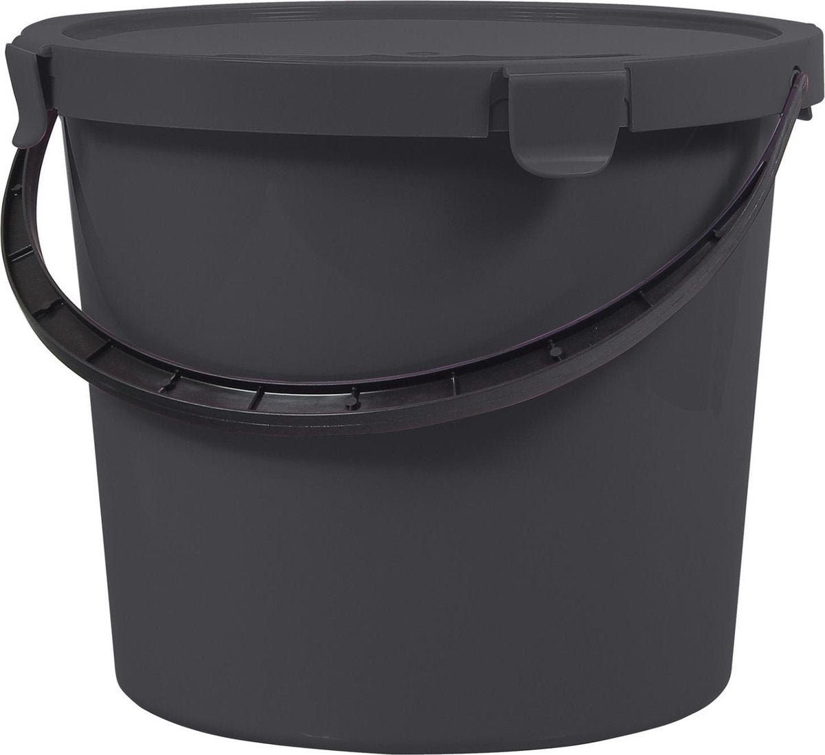 Plast Team Berry - Eimer mit Deckel - Dunkelgrau 10l