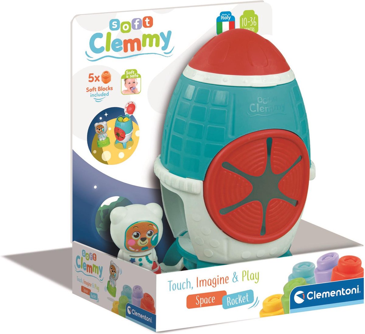 Clementoni Baby Clemmy – Sinnesrakete mit Blöcken