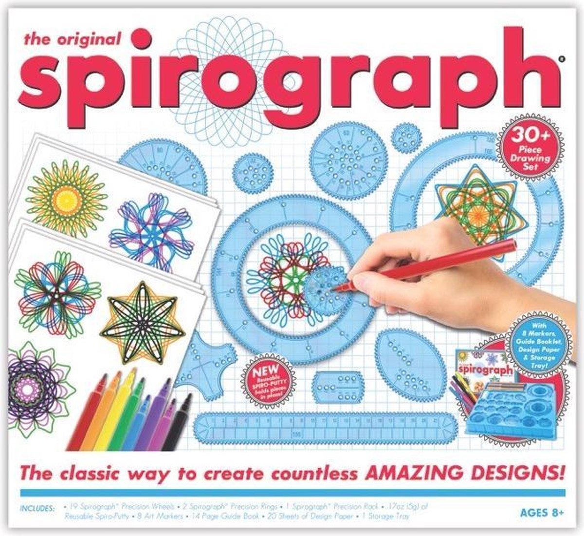 Spirograph-Spielset mit Markern