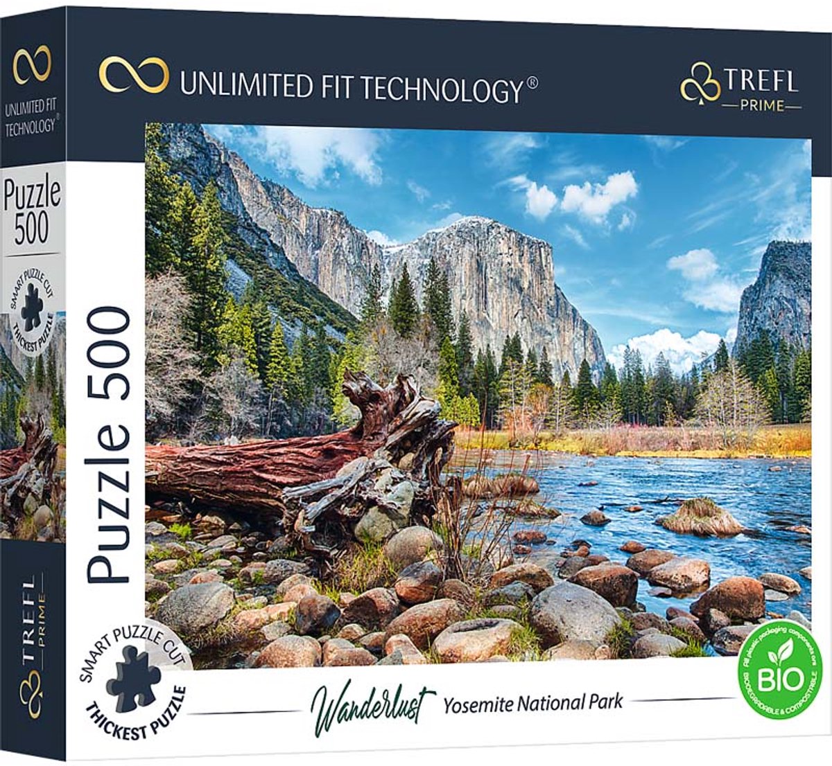 Trefl Puzzle 500 Teile Yosemite Nationalpark FSC nachhaltiger Karton.