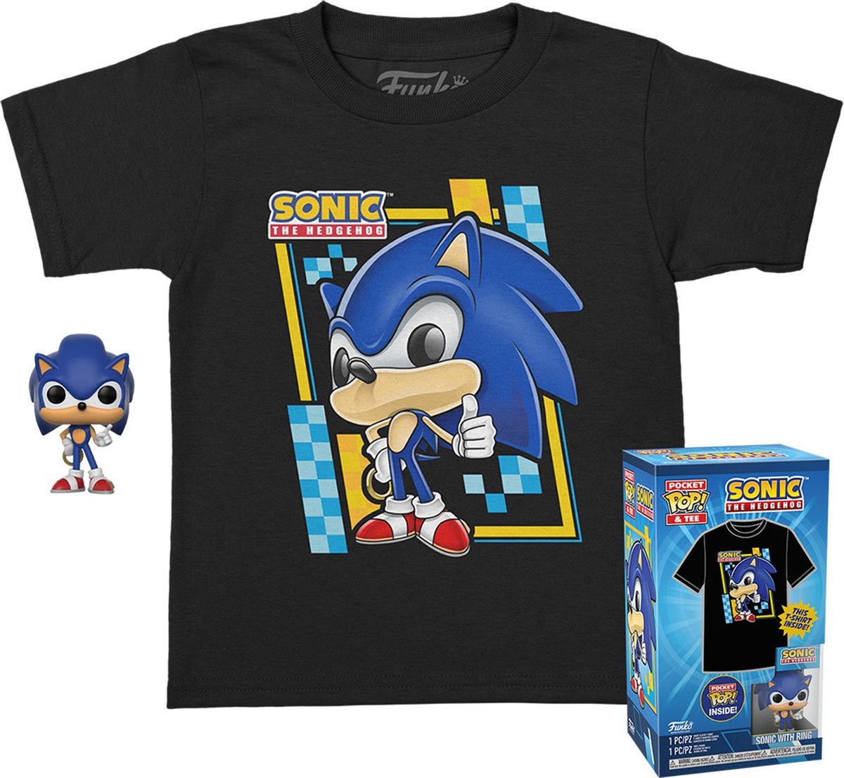 Funko-Pop! Abschlagbox mit Schlüsselanhänger: Sonic the Hedgehog (Größe M)