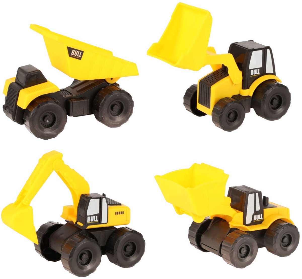 Autos LKW-Set Baufahrzeuge 4-teilig