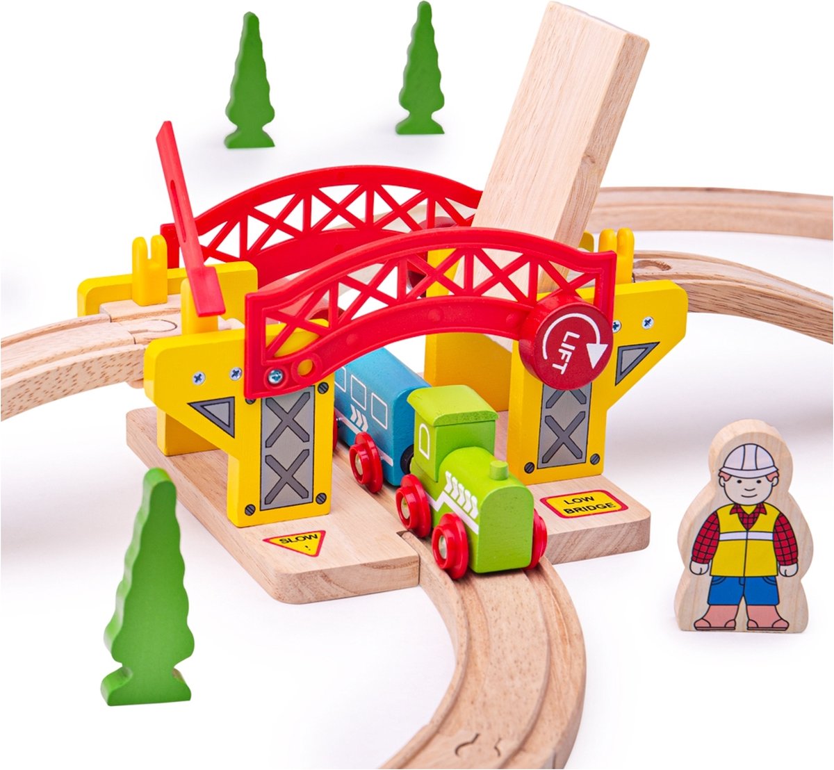 Bigjigs Holzschienen – Hebebrücke